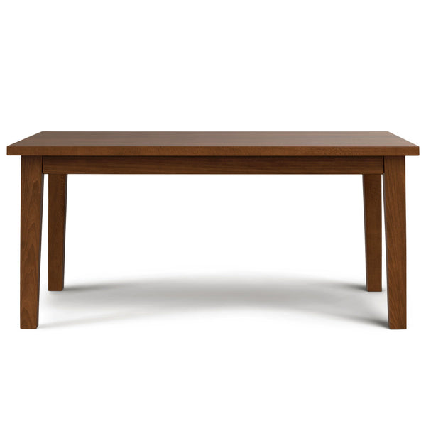 English Elm Eastwood Walnut Dining Table 66"x40" — Handcrafted Solid Veneer Top, Thick Legs, Durable Lacquer Finish B136P203506