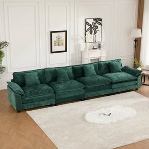 English Elm Wider Ergonomic Loveseat with Breathable Chenille Upholstery, Modular Design, Plush Double-Layer Cushioning W1143S00045 W1143S00045