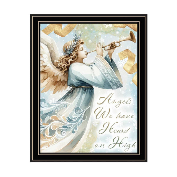 English Elm Trendy Decor 4u Angels Holiday 2 Piece Framed Canvas Art Set for Bedroom Walls B067P252302