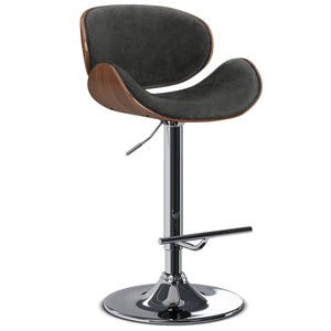 English Elm Marana - Stylish Adjustable Swivel Bar Stool In Distressed Grey For Modern Kitchens & Bars B136P158927