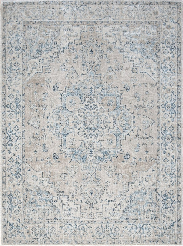 English Elm Noble Ivory Area Rug 2'7" X 7'3" - Durable, Stain-Resistant, And Perfect For High-Traffic Spaces B186P181066