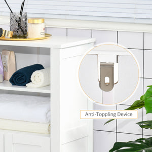 English Elm Kleankin Bathroom Floor Cabinet - Stylish Freestanding Storage With Adjustable Shelves & Open Design W2225P229573