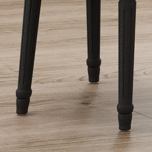 English Elm Christopher Knight Home® - ROUND Round Back Chair Set with French Country Fabric, Floral & Chevron Accents, Rubberwood Legs Dark Gray 62529.00DGRY