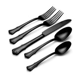 Lenox Oneida James Street Satin Black 20 Piece Flatware Set Metallic, STAINLESS METAL 896767