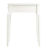 Homelegance By Top-Line Jessip 1-Drawer Wood Side Table White Wood