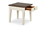 English Elm Steve Silver - Cayla - End Table - Dark Oak / White