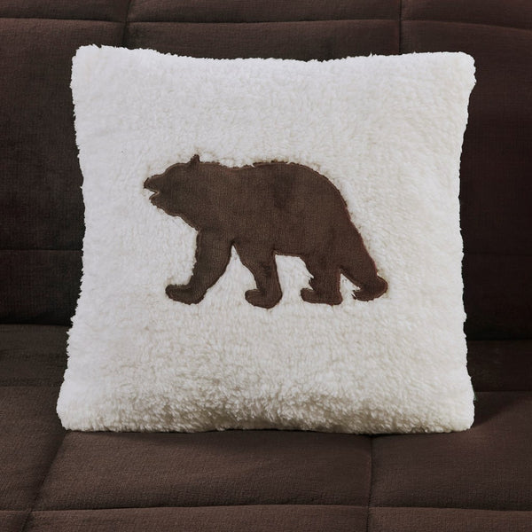 English Elm King Alton Plush-to-Sherpa Down Alternative Comforter Set — Reversible Cabin Cozy, Hypoallergenic, OEKO-TEX Certified Brown+Ivory 22.44 L x 20.87 W x 15.35 H B035100493