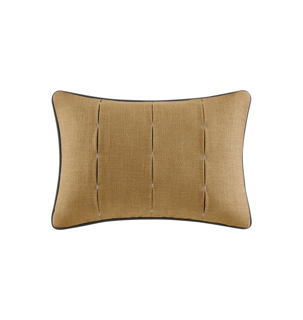 English Elm 8 Queen Jacquard Oversized Duvet Comforter Set with Euro Shams, Decorative Pillows, Plush Polyester fills Gold 23.23 L x 19.68 W x 15.75 H B035P319227