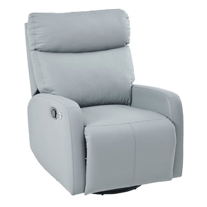 English Elm Swivel 360° Rocker Recliner Chair with Glider, 95-160° Manual Recline, 30° Rocking, Nursery Seat (Blue-Gray) W1028P251470