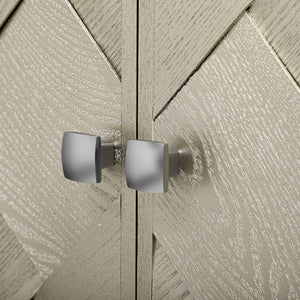 English Elm K&K Farmhouse Kitchen Island with 3D Wave Stripes Ash Veneer, Drop Leaf, Rolling Cart Storage Champagne N707P207916X