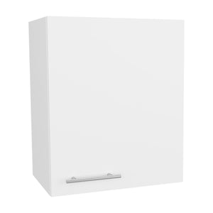 English Elm Wall Engineered Wood Cabinet with Single Door and Two Shelves for Kitchen Storage, Modern Durable Design White 25.59 L x 21.26 W x 4.33 H B097P250865