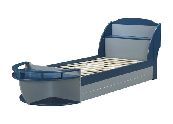 English Elm Neptune Gray Twin Trundle with Casters – Space-Saving Wooden LVL/MDF Frame, 330lb Capacity, 6" Max Mattress B2726P373199