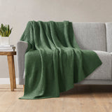 INK+IVY Bree Knit Casual Throw II50-1297 Green