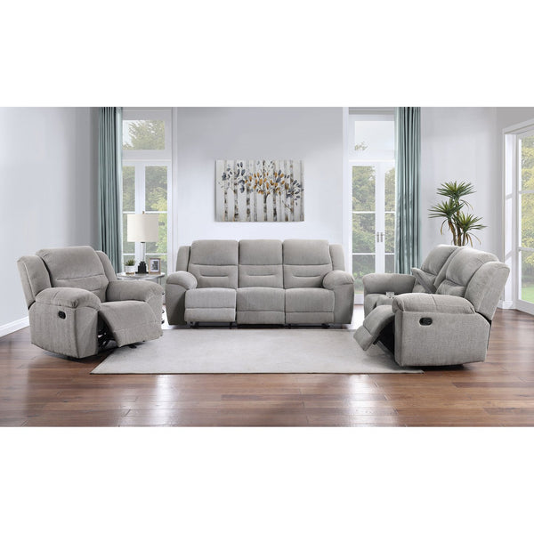 English Elm Sebring Channel Tufted Chenille Reclining Loveseat with Console for Media Rooms B062P441330
