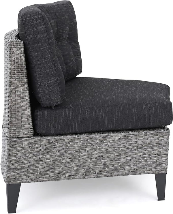 English Elm Christopher Knight Home® - Pema Modular Outdoor Sectional Sofa Set – 8-Piece Comfort For Patios, Decks, And Poolside Relaxing N757592638BK