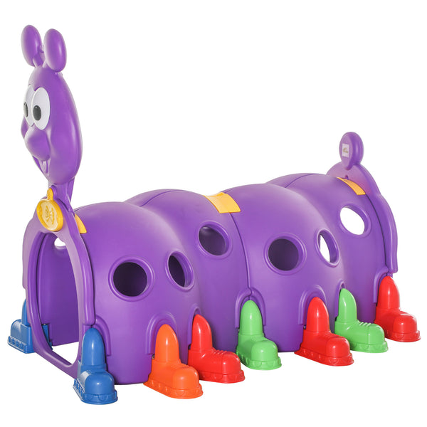 English Elm Qaba Caterpillar Crawl Tunnel Toddler Climbing Structure Hdpe Indoor Outdoor Play W2225P217341