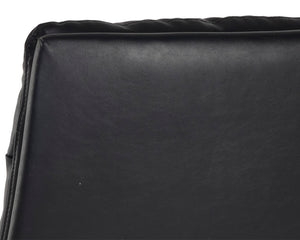 Sunpan Stinson Office Chair - Luxurious Comfort With Antique Brass Base And Easy Mobility For Your Workspace Black Faux Leather 111971