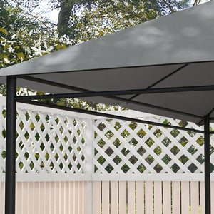 English Elm Outsunny 10' X 13' Gazebo Canopy Replacement - Light Gray Top Cover With Vents & Drain Holes For Uv Protection W2225P174134-GIGA