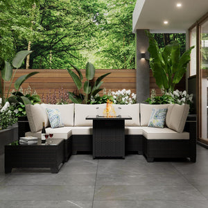English Elm Cushion Chaise Lounge 75" Black White Striped Outdoor Seat and Back with Zipper, Removable Cover Beige W419P199031