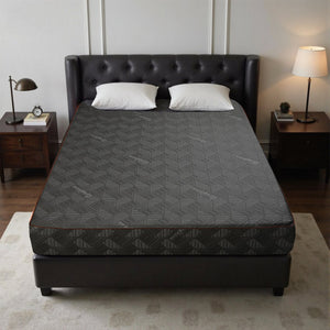 English Elm 10 Inch Queen Mattress Copper Infused Foam 7 Zone Support Breathable Certipur Certified Black And Silver W5081P394347