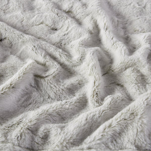 JLA Home Madison Park - Faux faux fur throw indulgent plush reversible faux mink blanket OEKO-TEX certified machine washable luxury Snow Leopard MP50-8524