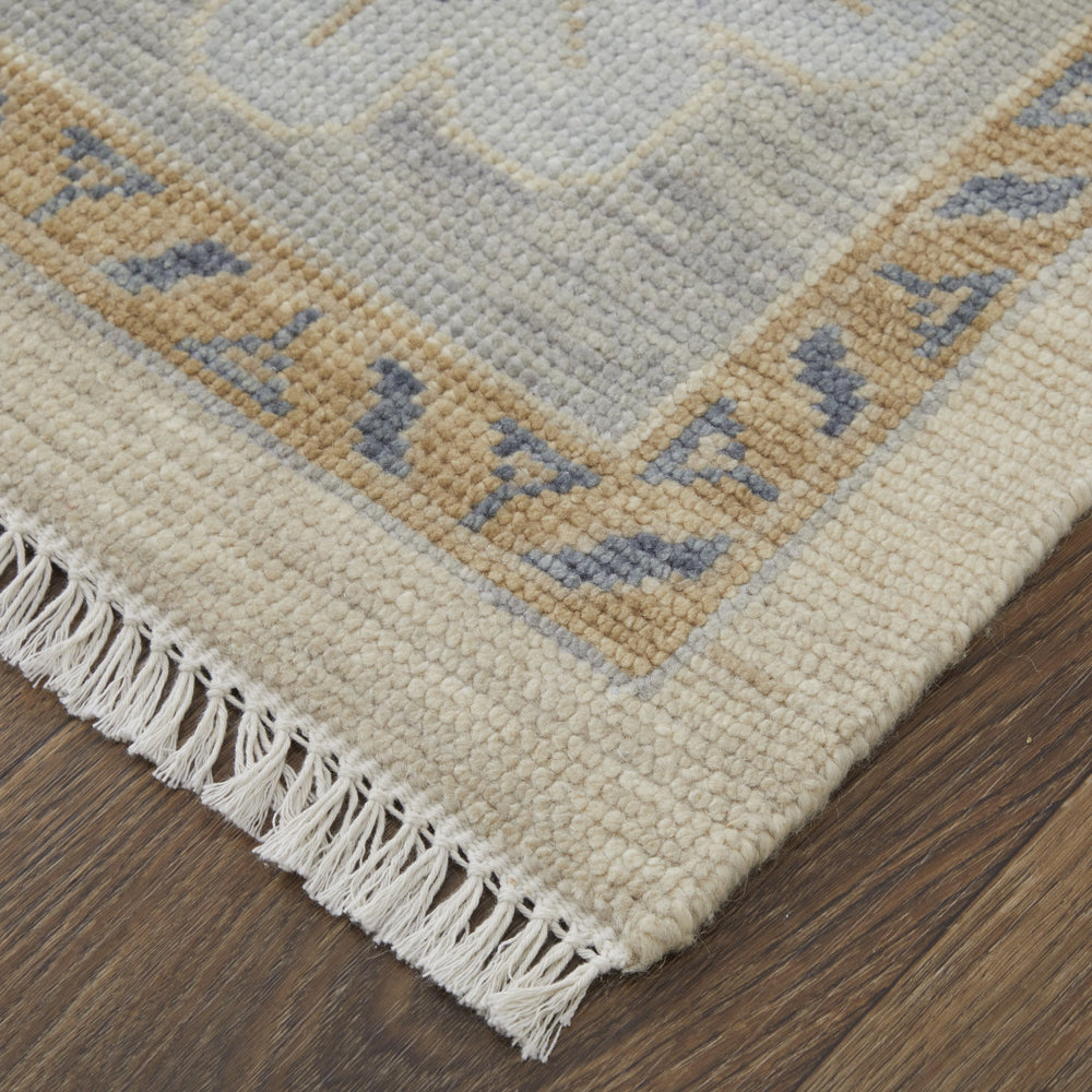 Feizy Rugs Karina Hand-knotted Wool Rug - Timeless Elegance With Floral Design & Rich Colors For Sophisticated Decor Ivory,Blue,Tan Wool 90969g6fbgebluh50