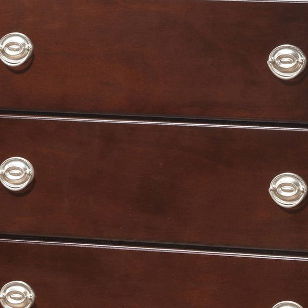 English Elm Elegant Cappuccino Media Storage Chest with Spacious Drawers, Ready-to-Use 41"H x 44"W x 18"D Finish B078108349