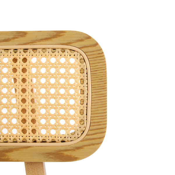 English Elm Christopher Knight Home® - Bari Curved Solid Wood Barstool with Woven Rattan Backrest, Ergonomic Comfort and Timeless Finish Natural N775P264463N