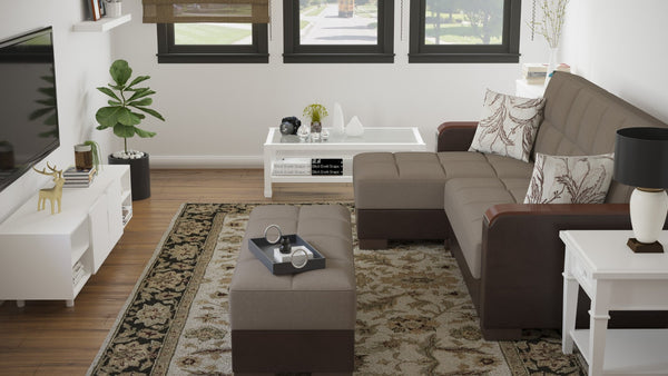 English Elm Primenest Zenaero Convertible Chaise Lounge With Storage - Stylish & Versatile Seating Solution! B030P303553-GIGA