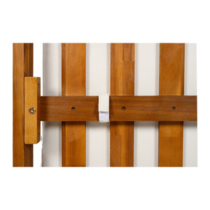 English Elm U_style Acacia Wood Outdoor L Shaped Corner Sofa Set with Arc Frame and Cushions White WY000481AAA