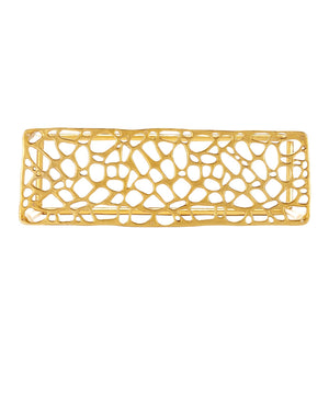 Currey & Company Honeycomb Gold Console Table By Marjorie Skouras – Artistic Aluminum Design With Unique Honeycomb Pattern Gold Cast Aluminum ,Glass 4000-0232-currey-company