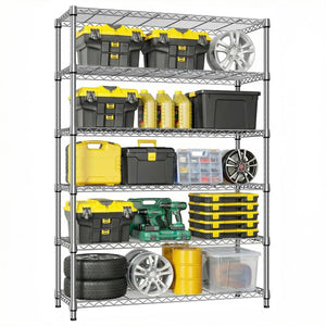 English Elm 5-shelf Heavy Duty Wire Rack Industrial Carbon Steel Garage Pantry Storage Unit W5386P445629
