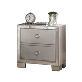 Platinum Nightstand with Smooth Glide Drawers, Spacious Storage & Versatile Design - 22x15x23