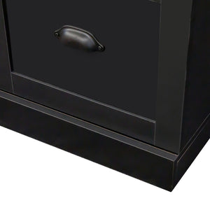 English Elm On-Trend Farmhouse 4-In-1 Hall Tree With Bench, Hooks & Shelves - Rustic Storage For Entryway Spaces N721S000038B-GIGA