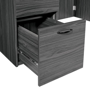 OSP Home Furnishings Napa Bow Top Executive Desk Spacious Work Surface for Modern or Traditional Office NAPSGW-TYP201