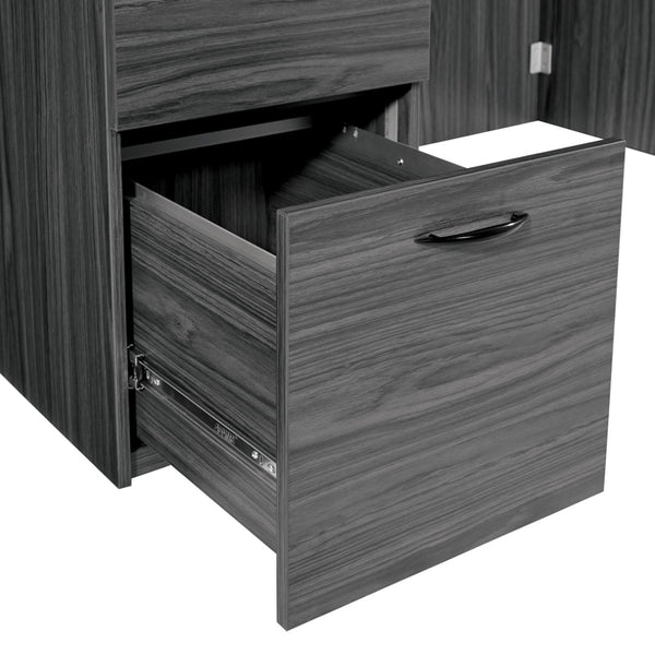 OSP Home Furnishings Napa Bow Top Executive Desk Spacious Work Surface for Modern or Traditional Office NAPSGW-TYP201