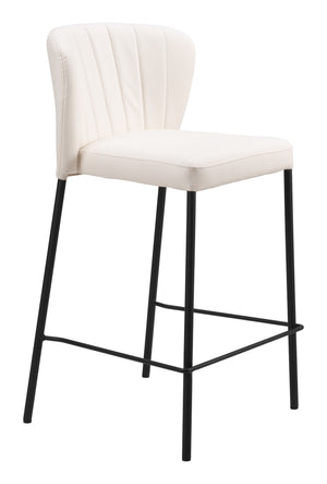 Linz Counter Stool - Set of 2 Cream 109780 Zuo Modern