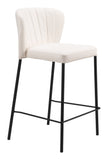 Linz Counter Stool - Set of 2 Cream 109780 Zuo Modern