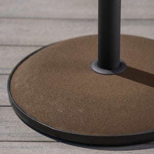 English Elm Christopher Knight Home® - UM-HOLDER concrete umbrella base 33 lbs for up to 5 ft umbrellas, durable iron support, stable outdoor anchor Brown 54757.00BRN