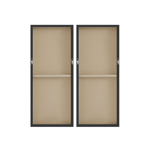 JLA Home INK+IVY - 2-piece Canvas Wall Art Set by Rain Shanks — Bold Black Domino Minimalist Duo with Gel Coat Finish II95C-0072