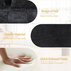 English Elm United Chenille Loveseat Sofa - Cozy Modular Sleeper For Minimalist Living Room & Apartment Spaces W1568P255151-GIGA