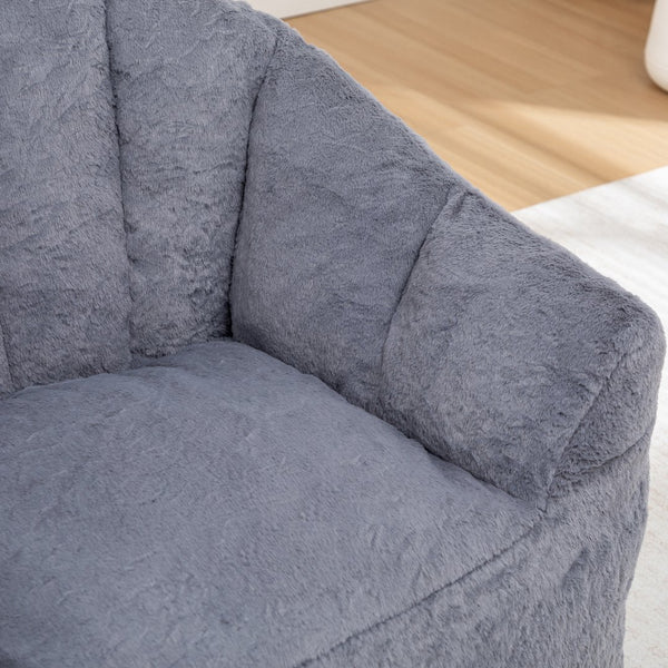 English Elm Bean Bag Sofa Chair with Armrests Memory Foam Filled Oversized Lounge Seat Adults W2200P390381