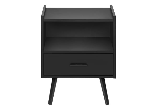English Elm Accent Side Table Rustic Grey Laminate Compact Storage Cabinet Transitional Bedroom Black B2710P461704