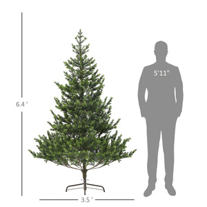 English Elm Homcom 6Ft Prelit Cedar Christmas Tree With Dual-Color Leds, Easy Assembly & 1933 Tips For Festive Cheer W2225P249693