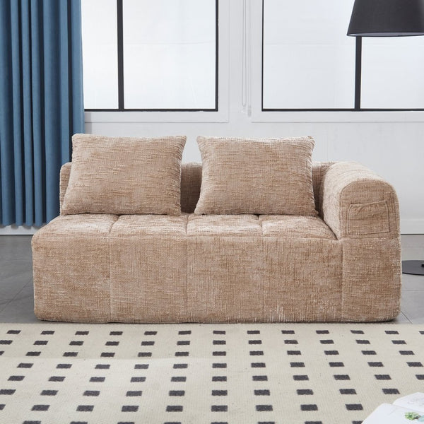 English Elm United Chenille Loveseat Sofa – Stylish Modular Sleeper For Small Spaces, Comfort & Versatility! W1568P255135-GIGA