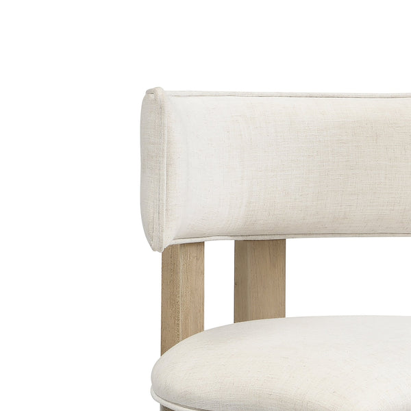 English Elm Christopher Knight Home® - 26" Counter Height Bar Stool with Padded Upholstery and Rubberwood Frame, Contemporary Comfort Set of 2 Beige,Natural N771P345970A