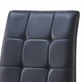 Steve Silver Escondido Black Leatherette Side Chair, Set of 2 ED480SK