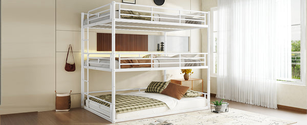 English Elm Twin Xl Solid Pine Loft Bed with Built-in Led Lighting and Storage Shelves Light White W1580S00583
