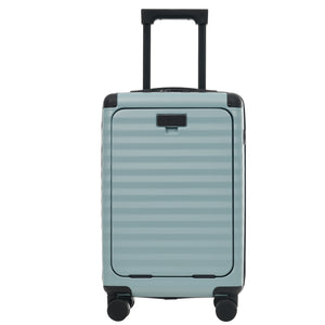 English Elm Luggage 5 Piece Abs Hardshell Travel Set with Usb Port Spinner Wheels and Tsa Lock Light Blue N732P265290N