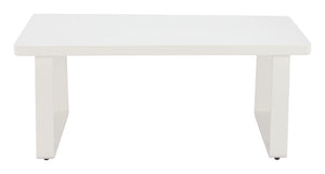 Zuo Modern Welt Coffee Table White - Modern Aluminum Design For Stylish Outdoor Patios, Balconies & Gardens White Aluminum 704113-zuo-modern